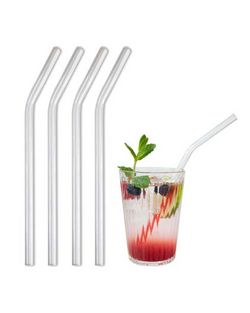 BarBaydos Trinkhalm Glas gebogen - von Contento